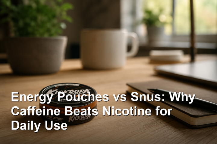 Energy Pouches vs Snus: Why Caffeine Beats Nicotine for Daily Use