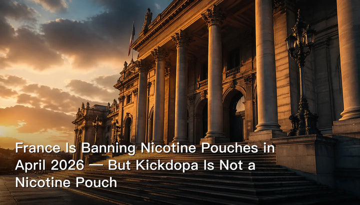 France Is Banning Nicotine Pouches in April 2026 — But Kickdopa Is Not a Nicotine Pouch