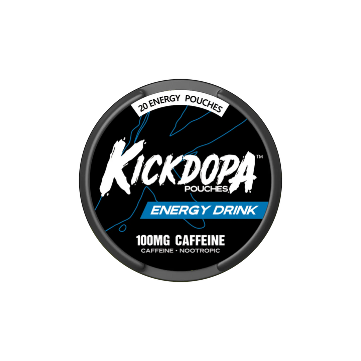 Kickdopa energy pouch can front view