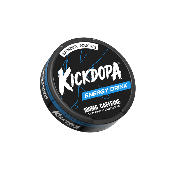 Kickdopa Energy 100mg caffeine pouch can closed